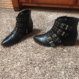Sam Edelman Black Boots w/ buckles